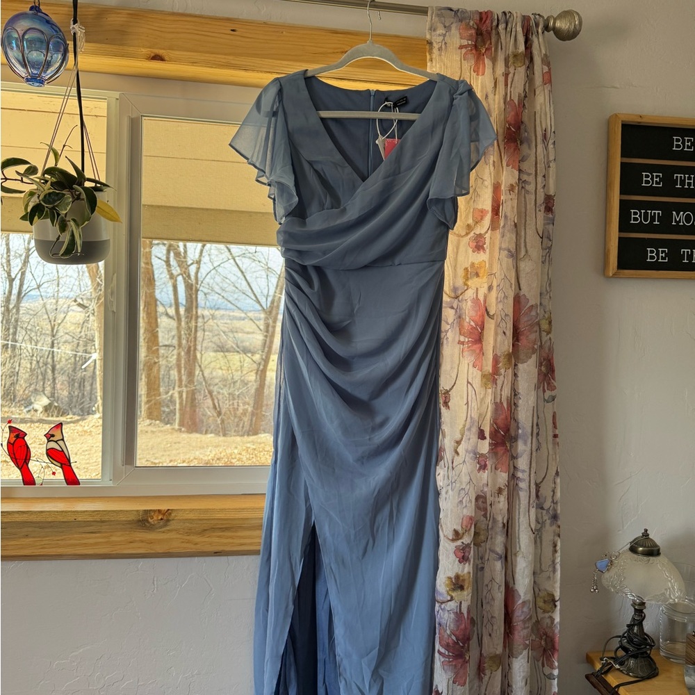 Elegant Blue Evening Dress